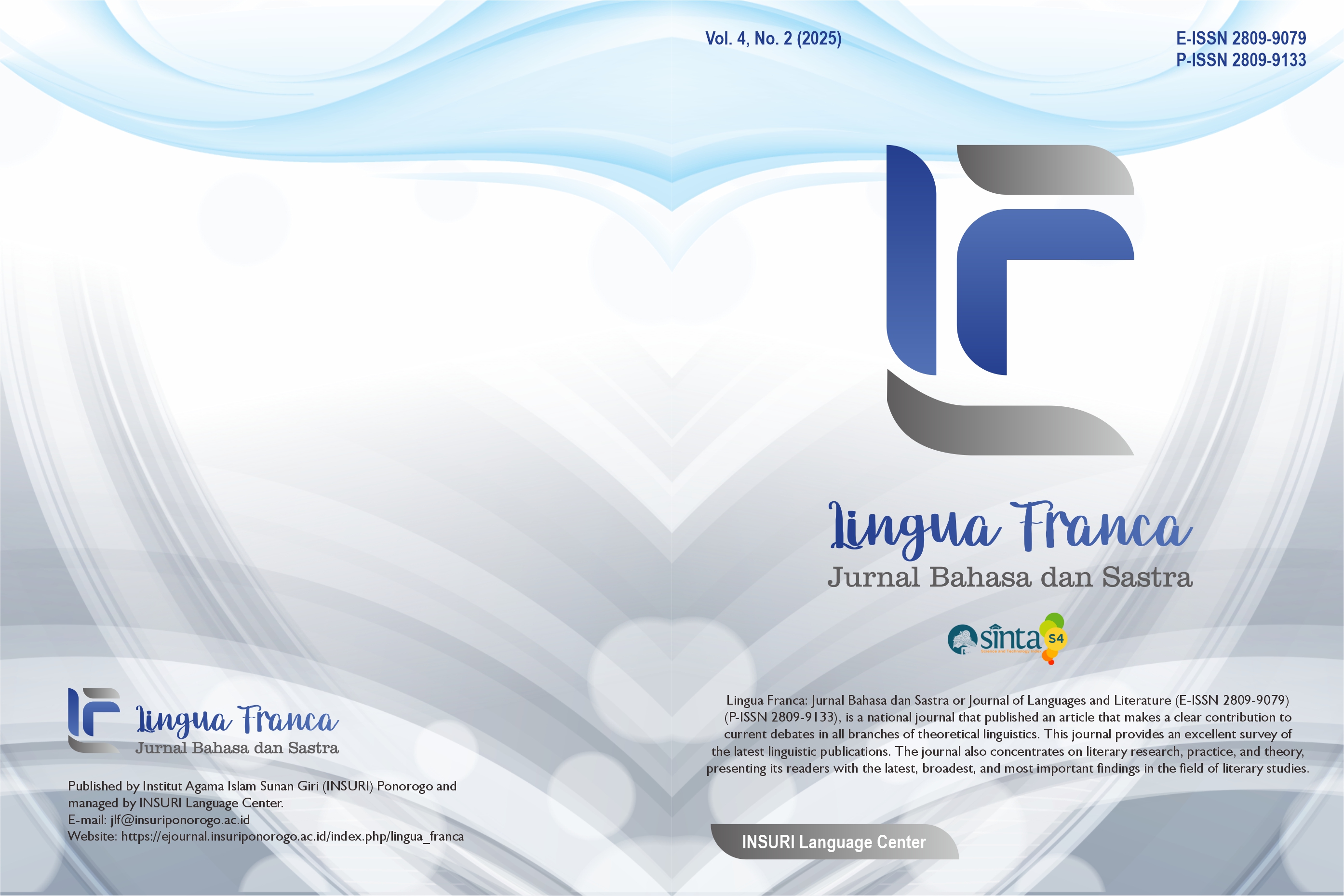 					View Vol. 4 No. 2 (2025): Bahasa dan Sastra
				